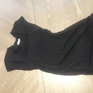 Black Dress 66% rayon fit and flare by Ecoskin